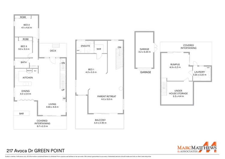 Floorplan of Homely house listing, 217 Avoca Drive, Green Point NSW 2251