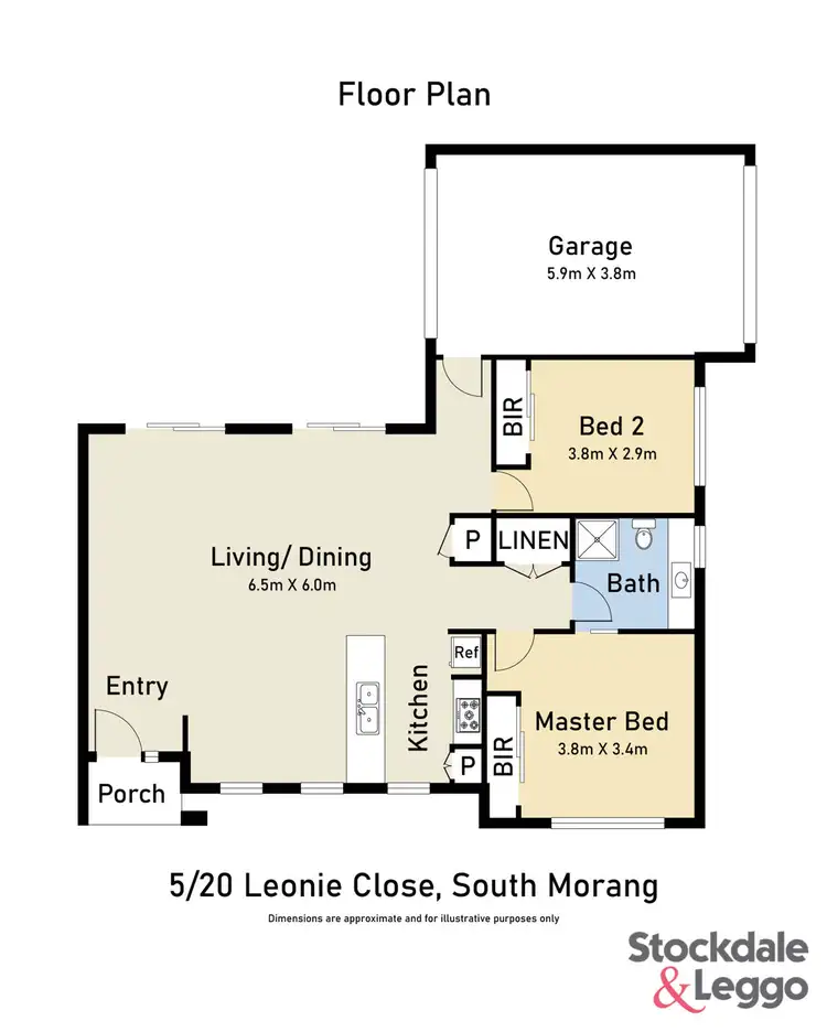 Floorplan of Homely unit listing, 5/20 Leonie Close, South Morang VIC 3752