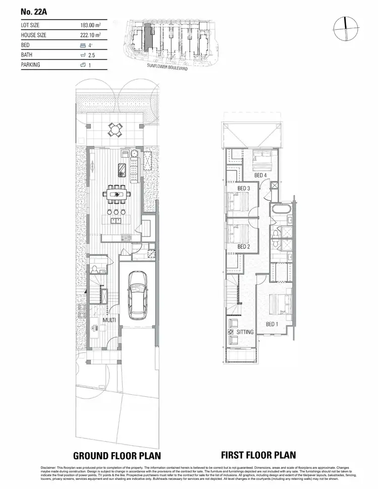 Floorplan of Homely house listing, 22A Sunflower Boulevard, Calderwood NSW 2527