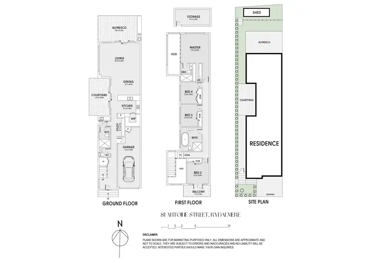 Floorplan of Homely semi-detached listing, 81 Antoine Street, Rydalmere NSW 2116
