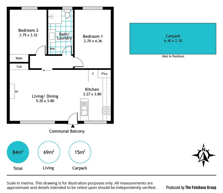 Floorplan of Homely unit listing, 14/2-3 Birchmore Close, Plympton SA 5038