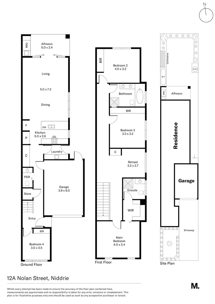 Floorplan of Homely house listing, 12A Nolan Street, Niddrie VIC 3042