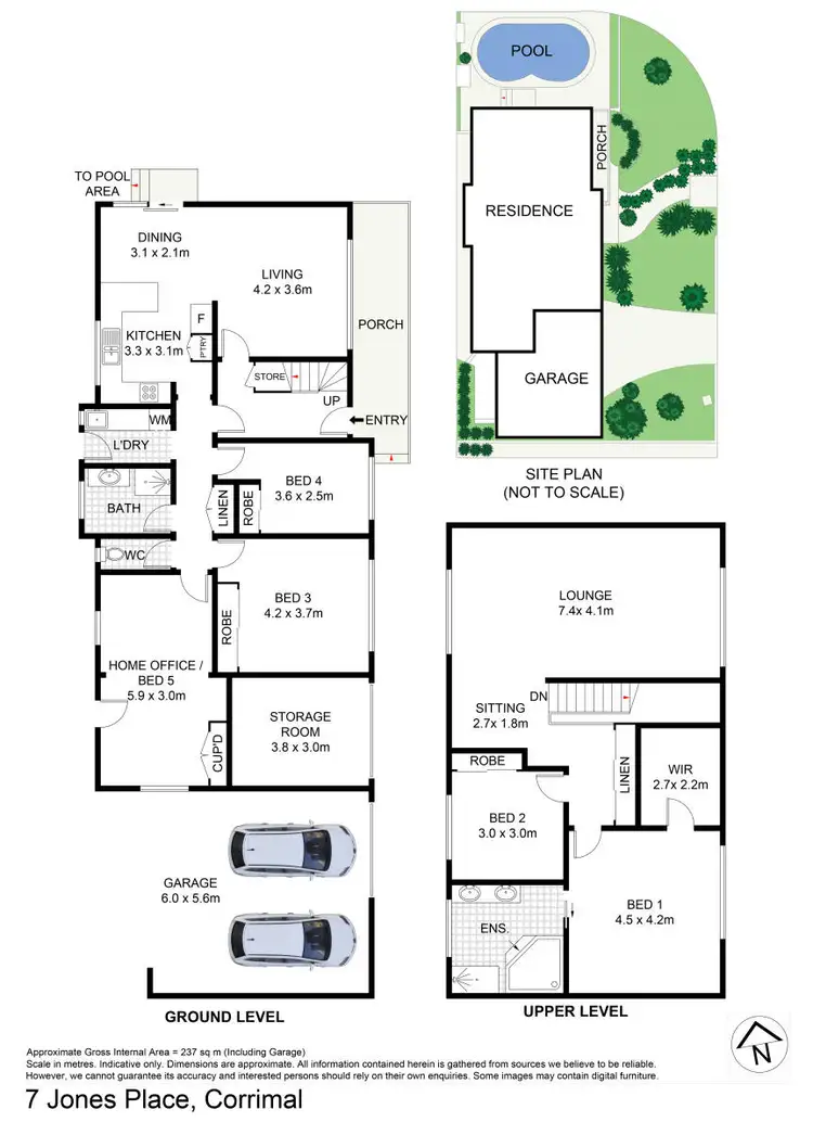 Floorplan of Homely house listing, 7 Jones Place, Corrimal NSW 2518