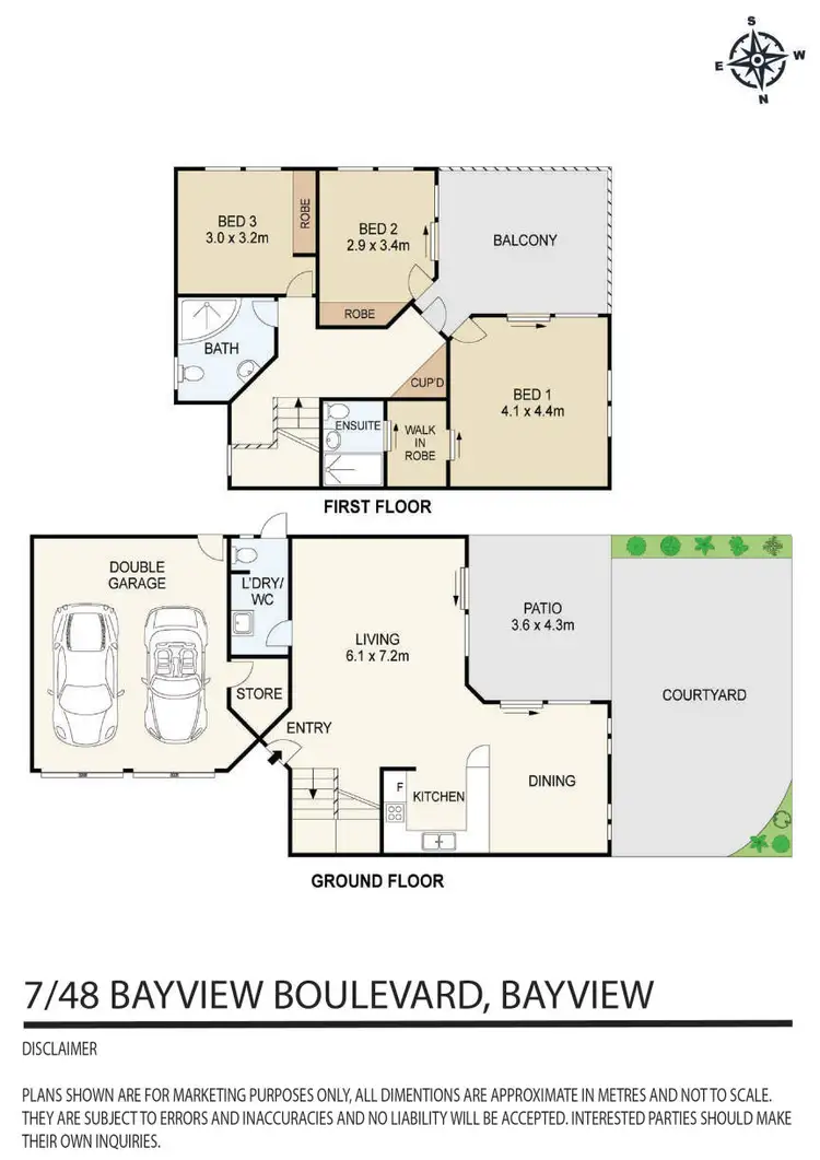 Floorplan of Homely townhouse listing, 7/48 Bayview Boulevard, Bayview NT 820