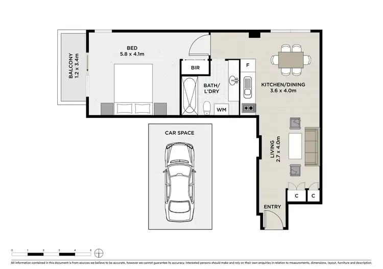 Floorplan of Homely apartment listing, 418/110-114 James Ruse Drive, Rosehill NSW 2142