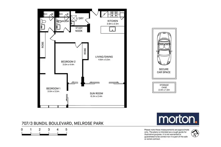 Floorplan of Homely apartment listing, 707/3 Bundil Boulevard, Melrose Park NSW 2114