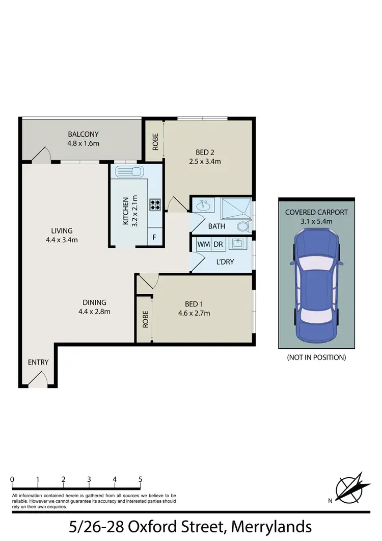Floorplan of Homely unit listing, 5/26-28 Oxford Street, Merrylands NSW 2160