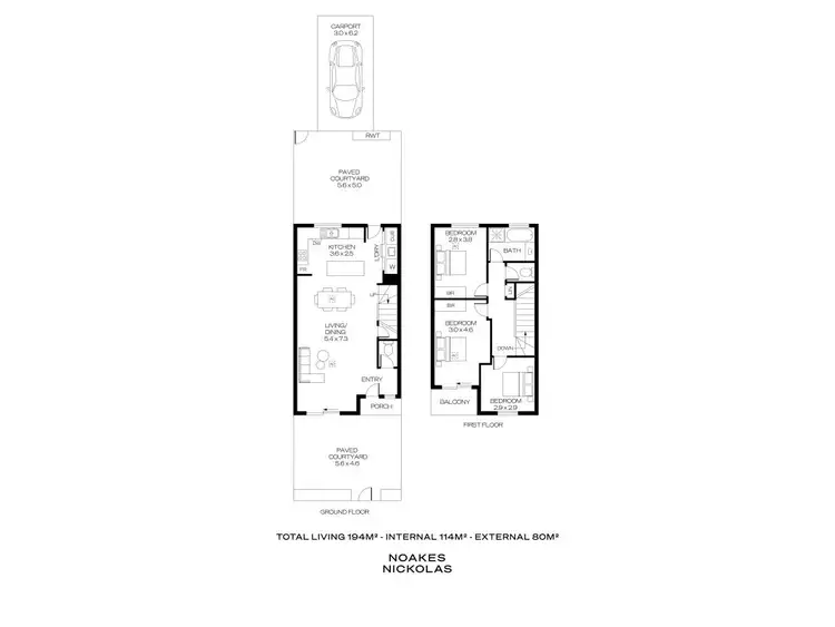Floorplan of Homely townhouse listing, 7/21 Harcourt Terrace, Salisbury North SA 5108