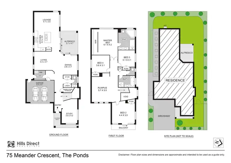 Floorplan of Homely house listing, 75 Meander Crescent, The Ponds NSW 2769