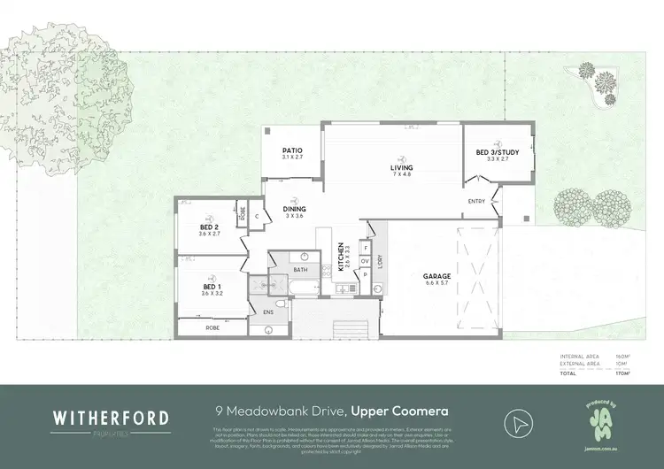 Floorplan of Homely house listing, 9 Meadowbank Drive, Upper Coomera QLD 4209