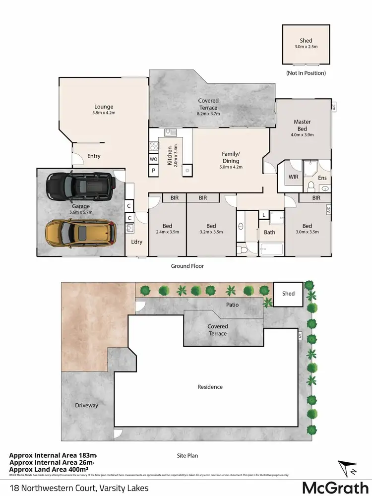 Floorplan of Homely house listing, 18 Northwestern Court, Varsity Lakes QLD 4227