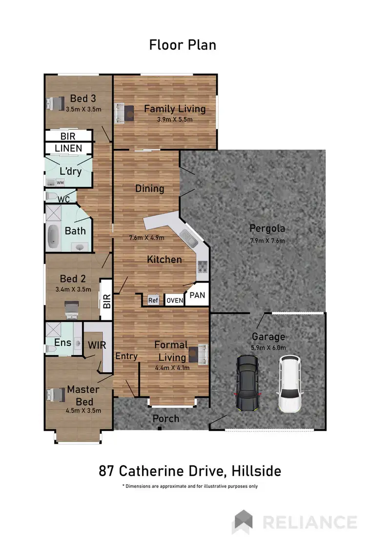 Floorplan of Homely house listing, 87 Catherine Drive, Hillside VIC 3037