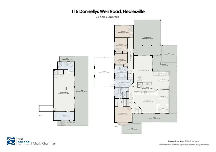 Floorplan of Homely house listing, 115 Donnellys Weir Road, Healesville VIC 3777