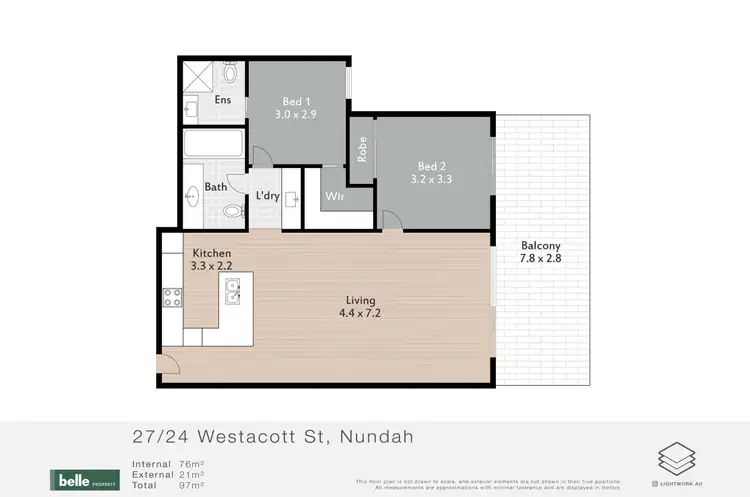 Floorplan of Homely apartment listing, 27/24 Westacott Street, Nundah QLD 4012