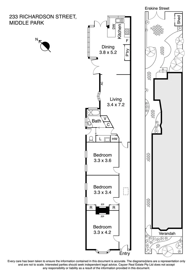 Floorplan of Homely house listing, 233 Richardson Street, Middle Park VIC 3206