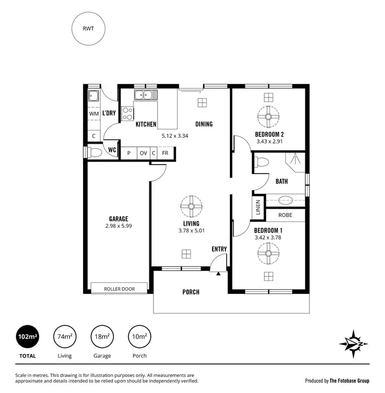 Floorplan of Homely villa listing, 8 Teak Street, Flinders Park SA 5025