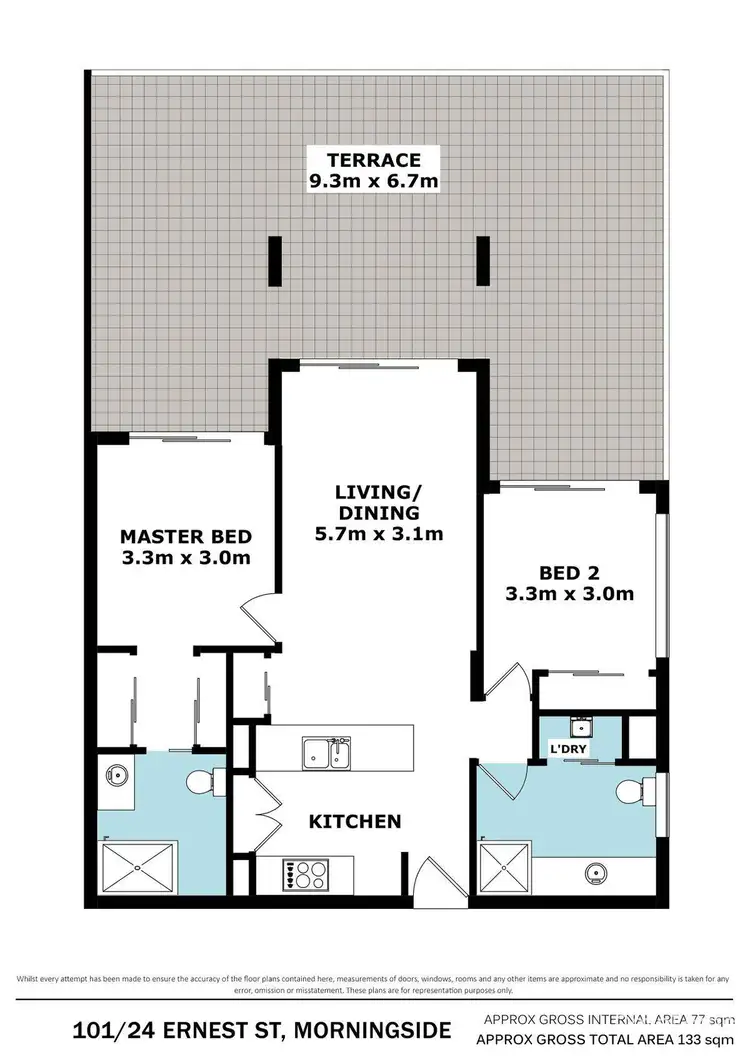 Floorplan of Homely unit listing, 101/24 Ernest Street, Morningside QLD 4170
