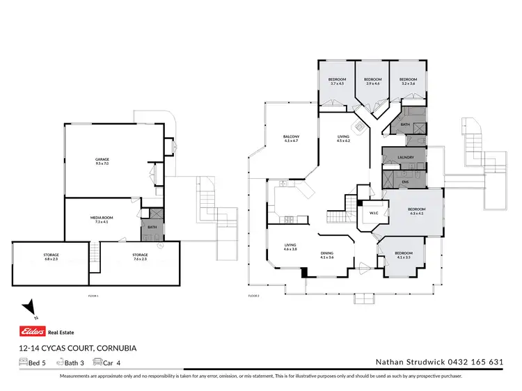 Floorplan of Homely house listing, 12-14 Cycas Court, Cornubia QLD 4130