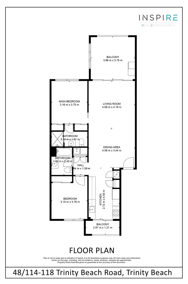Floorplan of Homely unit listing, 48/114-118 Trinity Beach Road, Trinity Beach QLD 4879