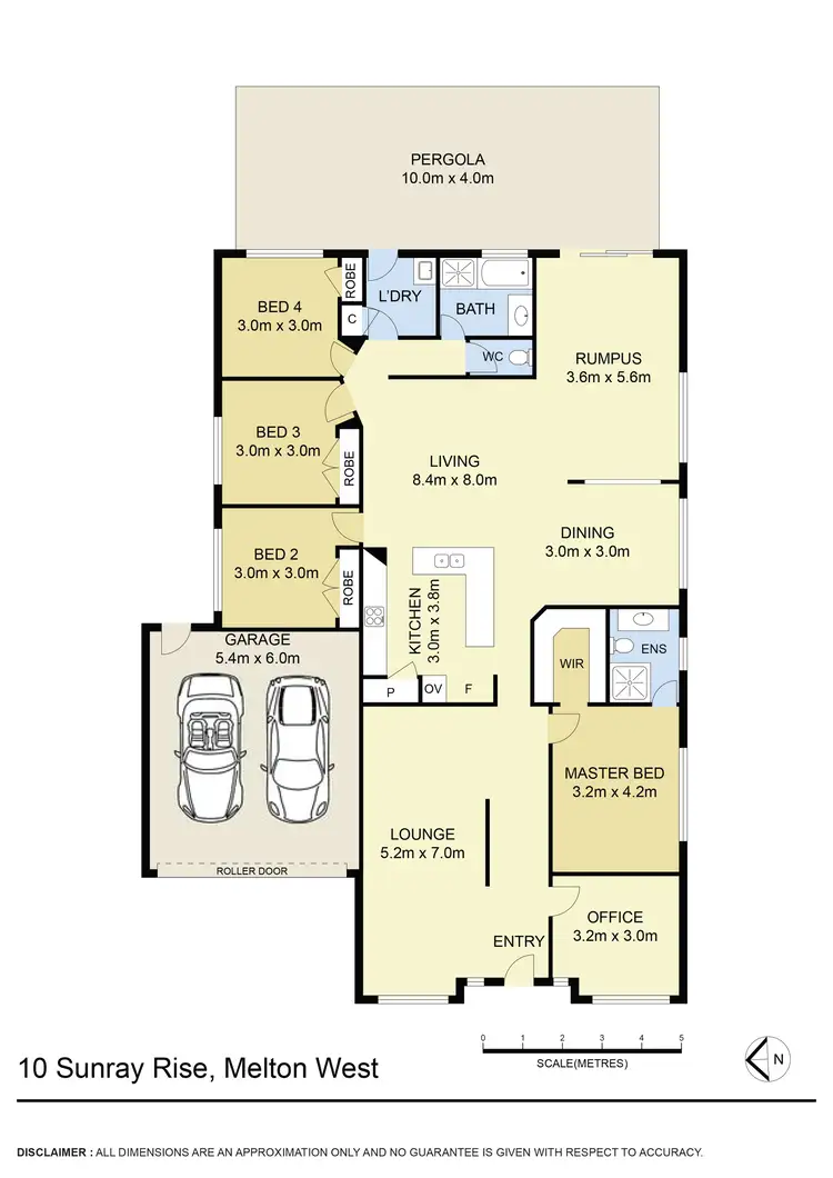 Floorplan of Homely house listing, 10 Sunray Rise, Harkness VIC 3337
