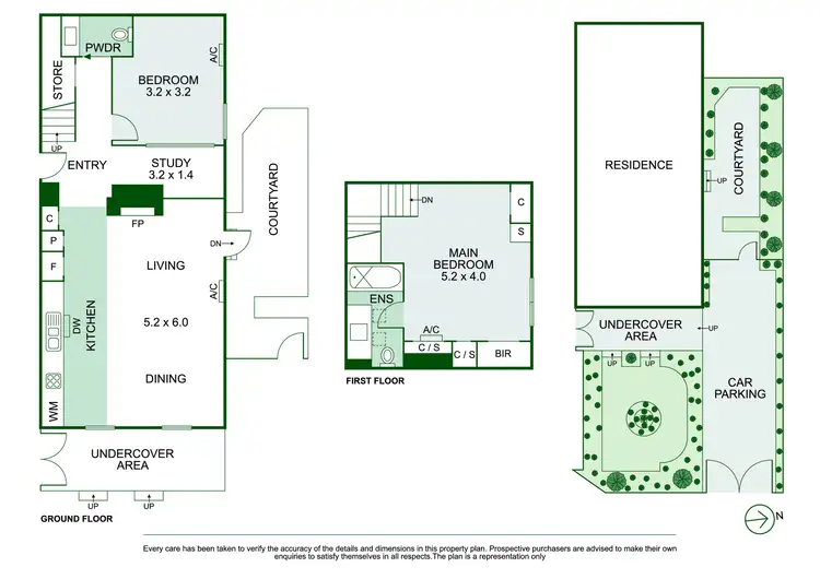 Floorplan of Homely townhouse listing, 15C The Avenue, Prahran VIC 3181