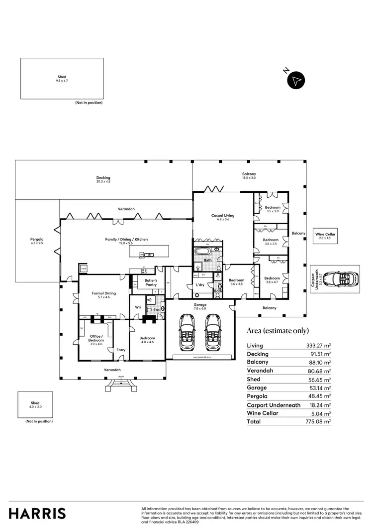 Floorplan of Homely house listing, 75 Muller Road, Carey Gully SA 5144