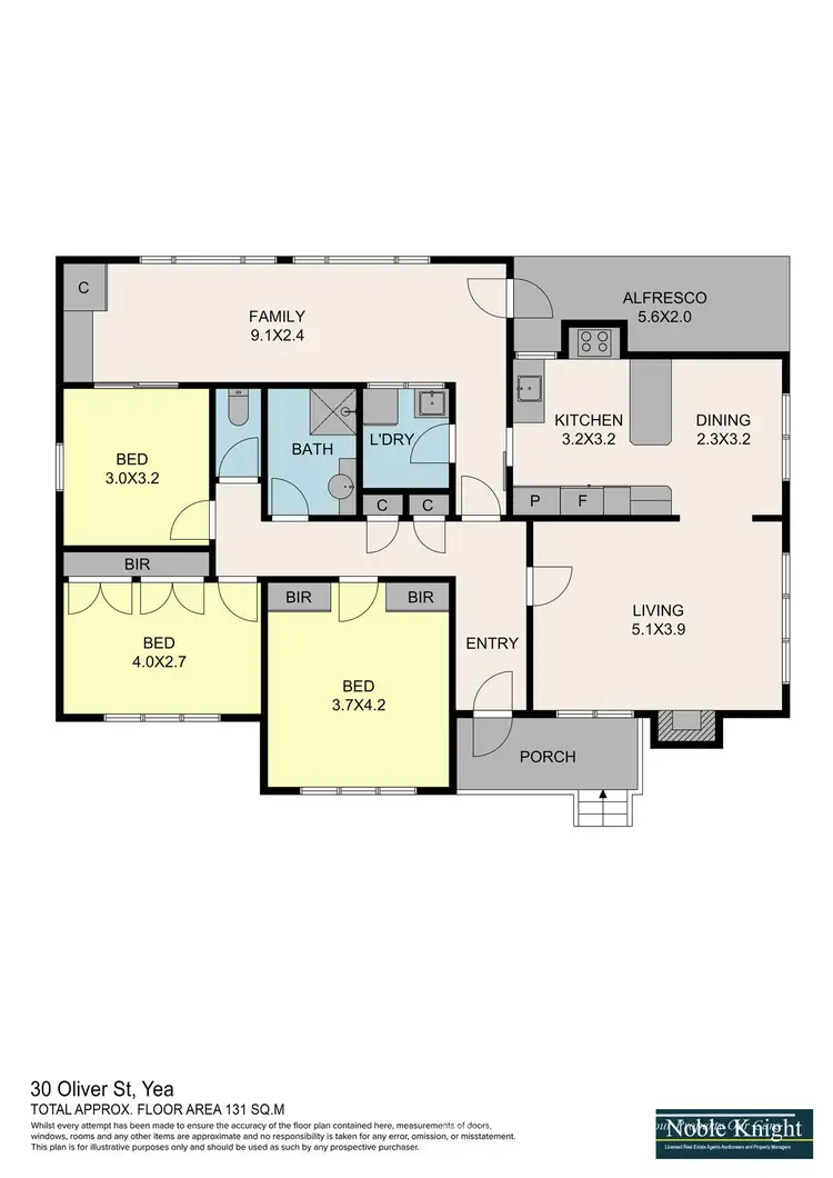 Floorplan of Homely house listing, 30 Oliver Street, Yea VIC 3717