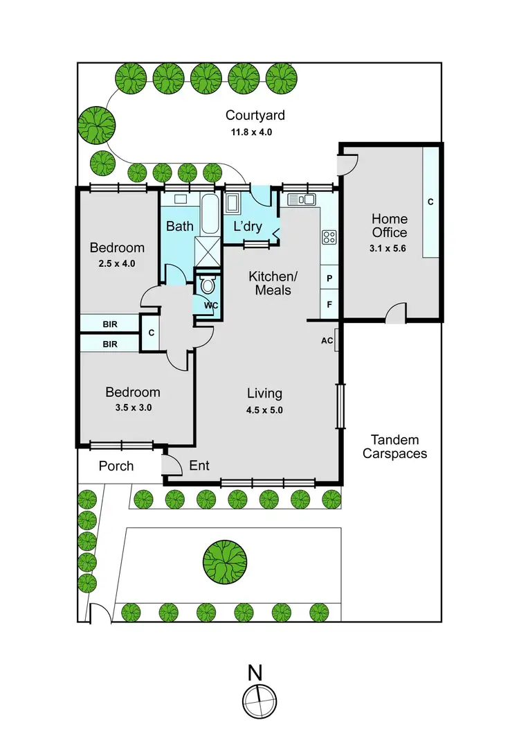 Floorplan of Homely unit listing, 3/216 Warrigal Road, Oakleigh South VIC 3167