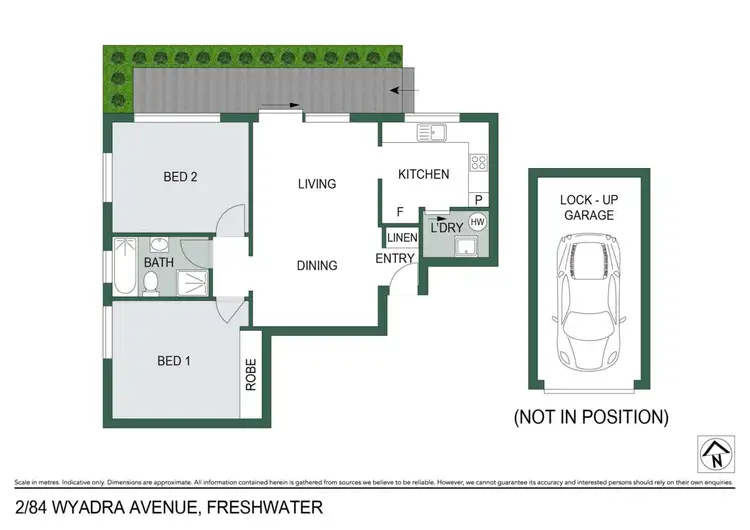 Floorplan of Homely apartment listing, 2/84 Wyadra Avenue, Freshwater NSW 2096