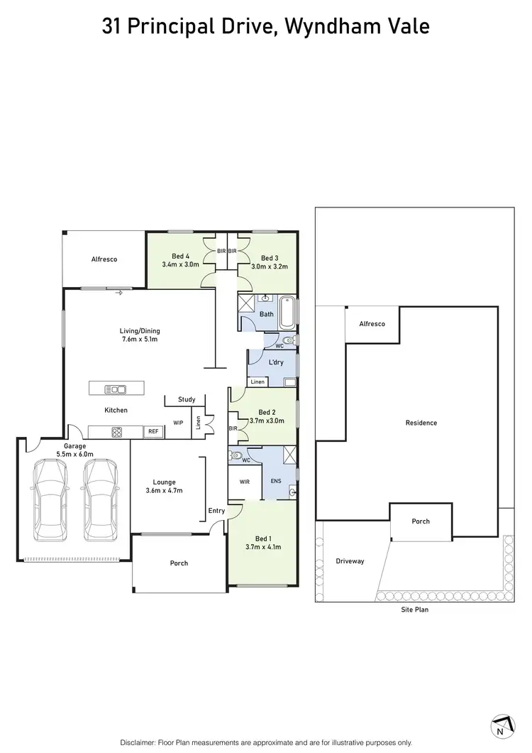 Floorplan of Homely house listing, 31 Principal Drive, Wyndham Vale VIC 3024