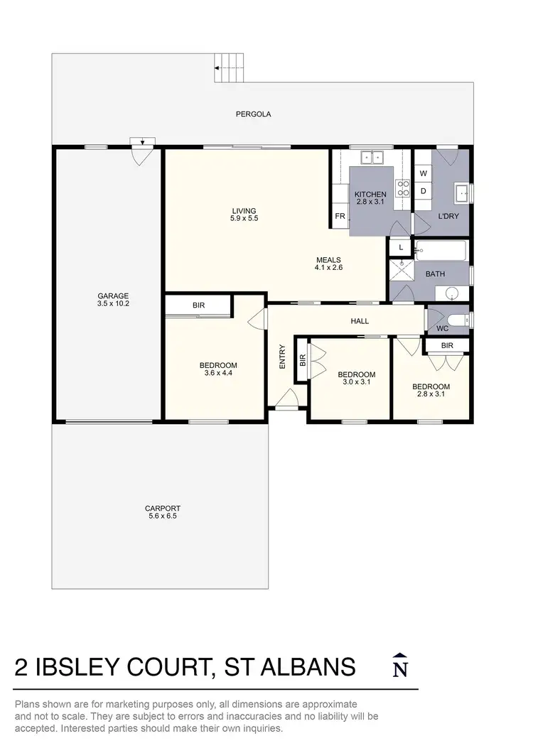 Floorplan of Homely house listing, 2 Ibsley Court, St Albans VIC 3021