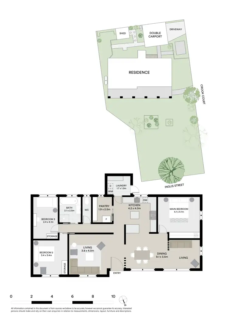Floorplan of Homely house listing, 1 Crook Court, Ballan VIC 3342