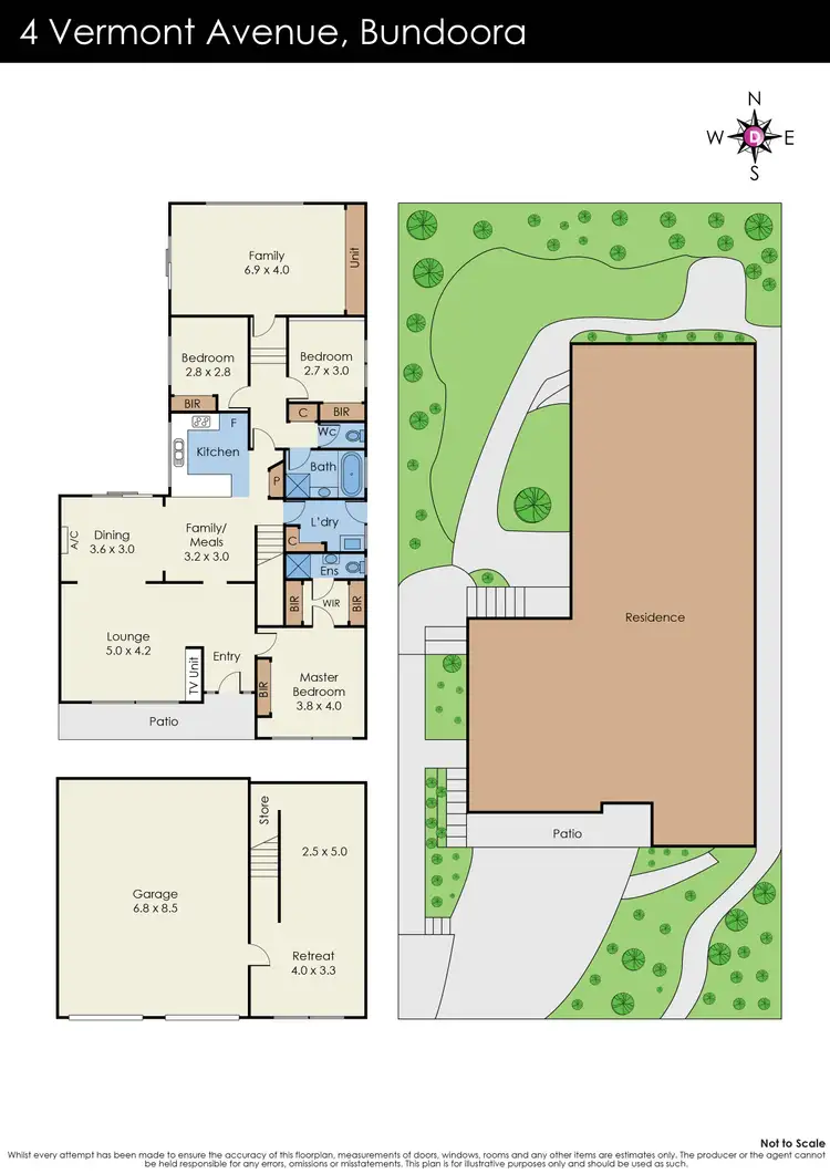 Floorplan of Homely house listing, 4 Vermont Avenue, Bundoora VIC 3083