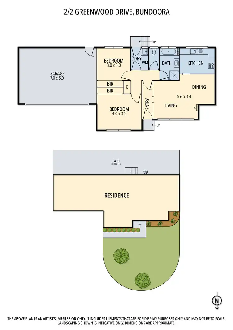Floorplan of Homely unit listing, 2/2 Greenwood Drive, Bundoora VIC 3083