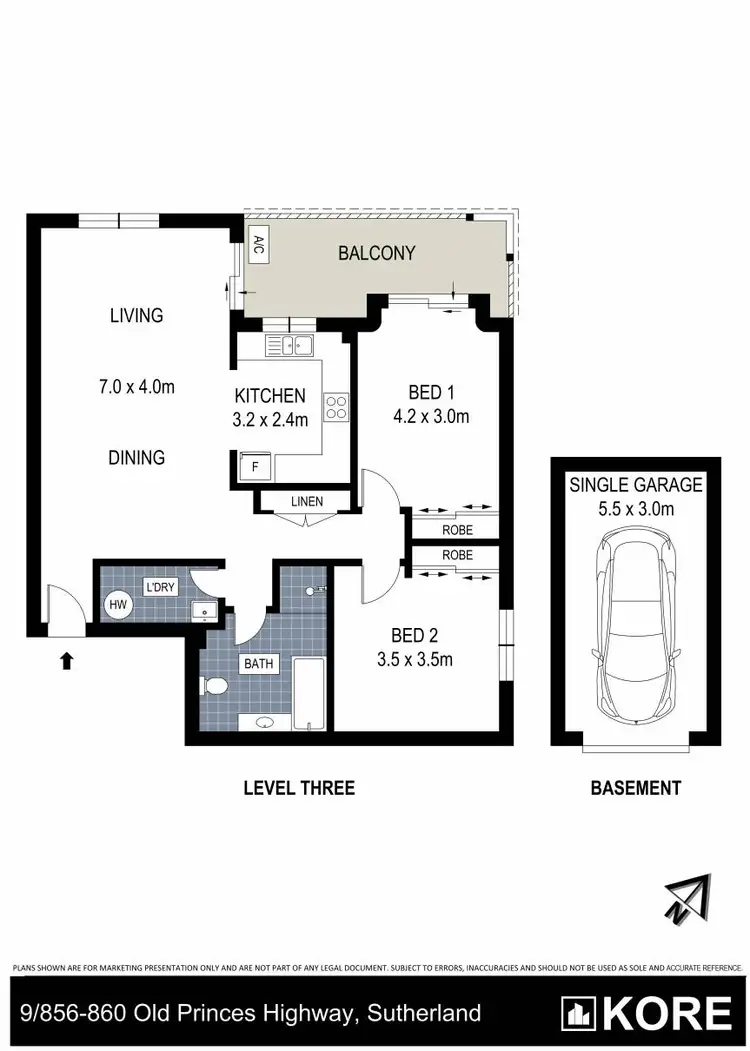 Floorplan of Homely unit listing, 9/856-860 Old Princes Highway, Sutherland NSW 2232