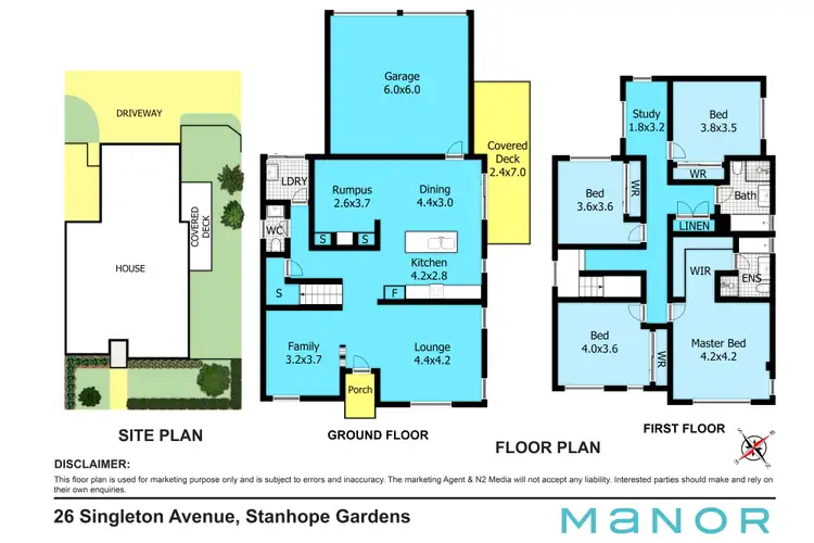 Floorplan of Homely house listing, 26 Singleton Avenue, Stanhope Gardens NSW 2768
