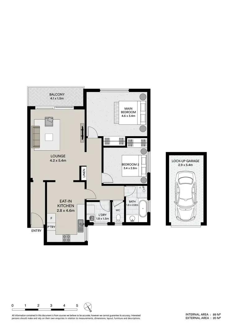 Floorplan of Homely apartment listing, 1/6 St Georges Parade, Hurstville NSW 2220