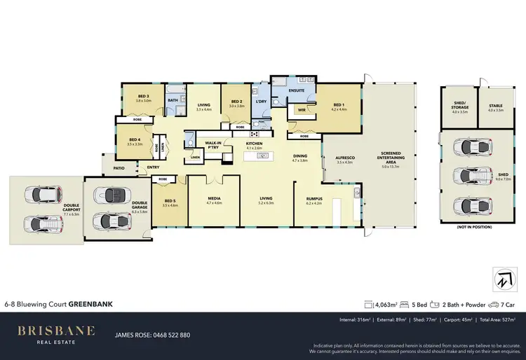 Floorplan of Homely house listing, 6-8 Bluewing Court, Greenbank QLD 4124