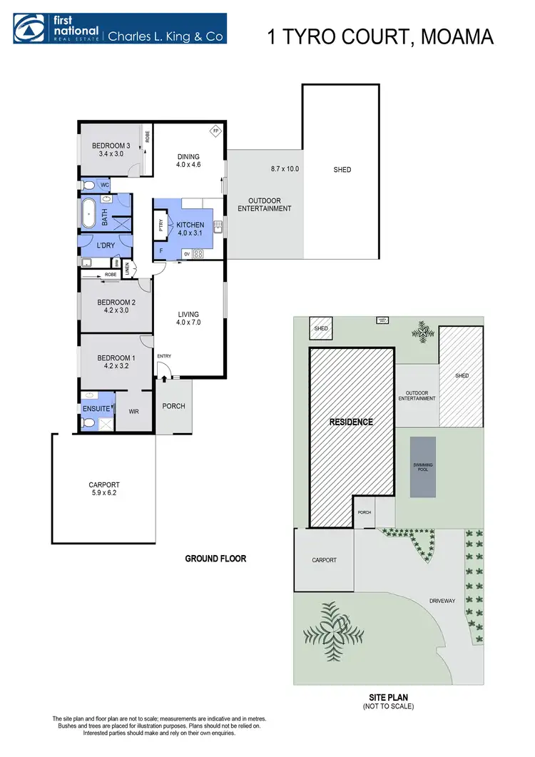 Floorplan of Homely house listing, 1 Tyro Court, Moama NSW 2731