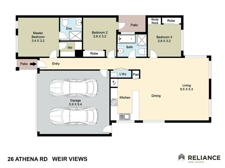 Floorplan of Homely house listing, 26 Athena Road, Weir Views VIC 3338