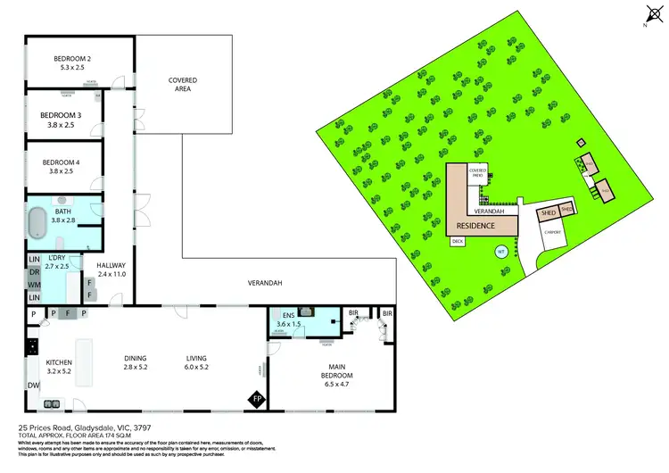 Floorplan of Homely house listing, 25 Prices Road, Gladysdale VIC 3797