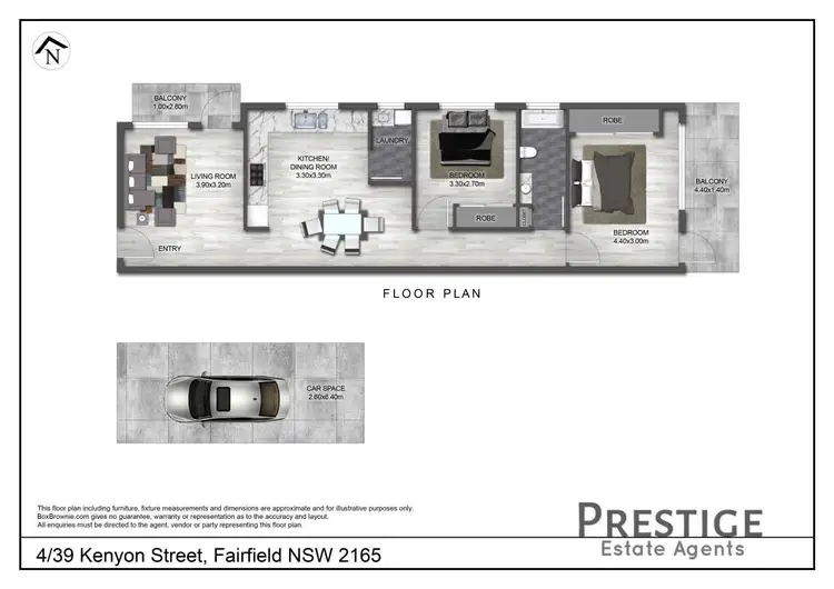 Floorplan of Homely unit listing, 4/39 Kenyon Street, Fairfield NSW 2165