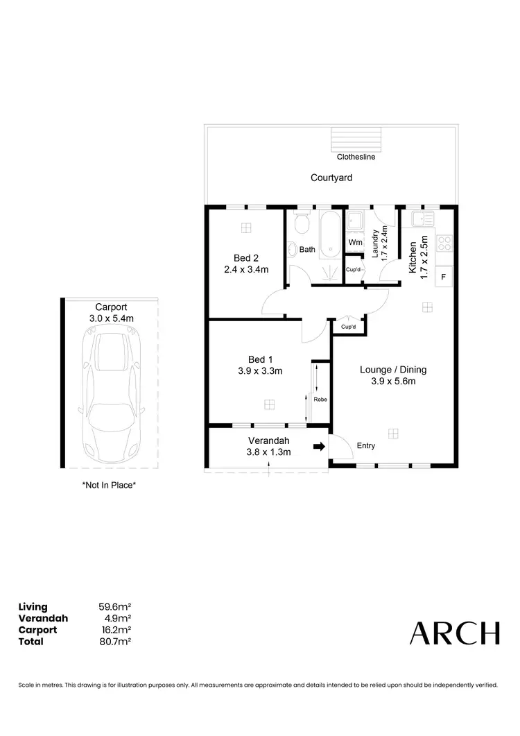 Floorplan of Homely unit listing, 2/22 Garfield Street, Klemzig SA 5087