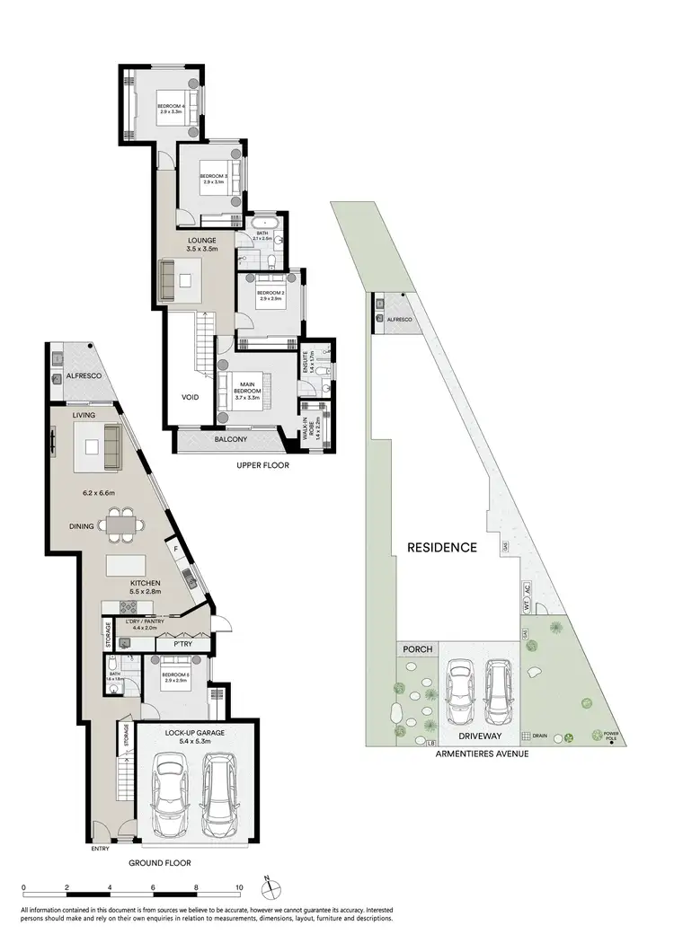 Floorplan of Homely semi-detached listing, 25A Armentieres Avenue, Milperra NSW 2214