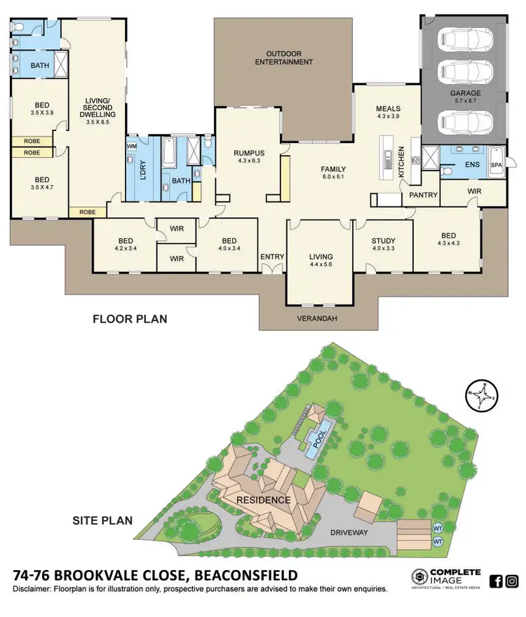 Floorplan of Homely house listing, 74-76 Brookvale Close, Beaconsfield VIC 3807