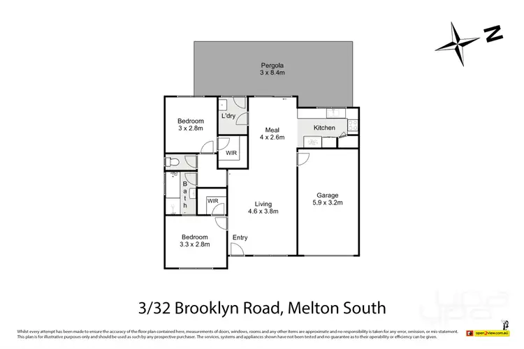 Floorplan of Homely unit listing, 3/32 Brooklyn Road, Melton South VIC 3338