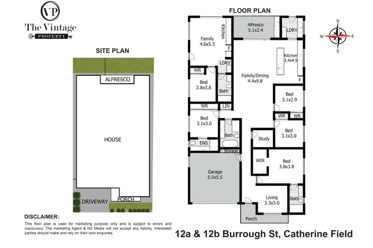 Floorplan of Homely house listing, 12A / 12B Burrough Street, Catherine Field NSW 2557