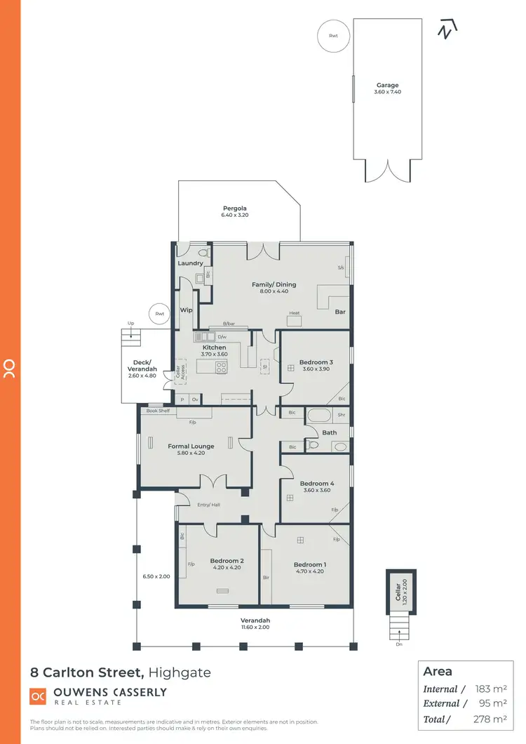Floorplan of Homely house listing, 8 Carlton Street, Highgate SA 5063