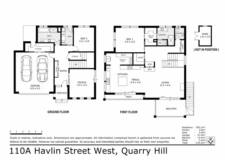 Floorplan of Homely house listing, 110A Havlin Street, Quarry Hill VIC 3550