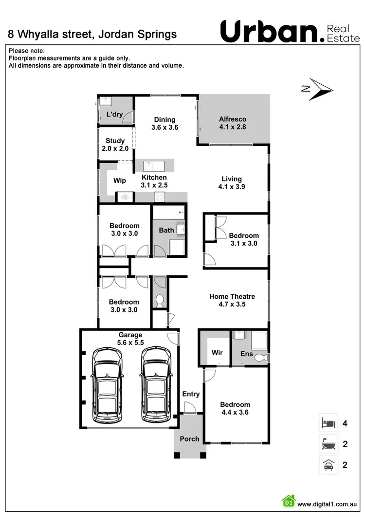 Floorplan of Homely house listing, 8 Whyalla Street, Jordan Springs NSW 2747